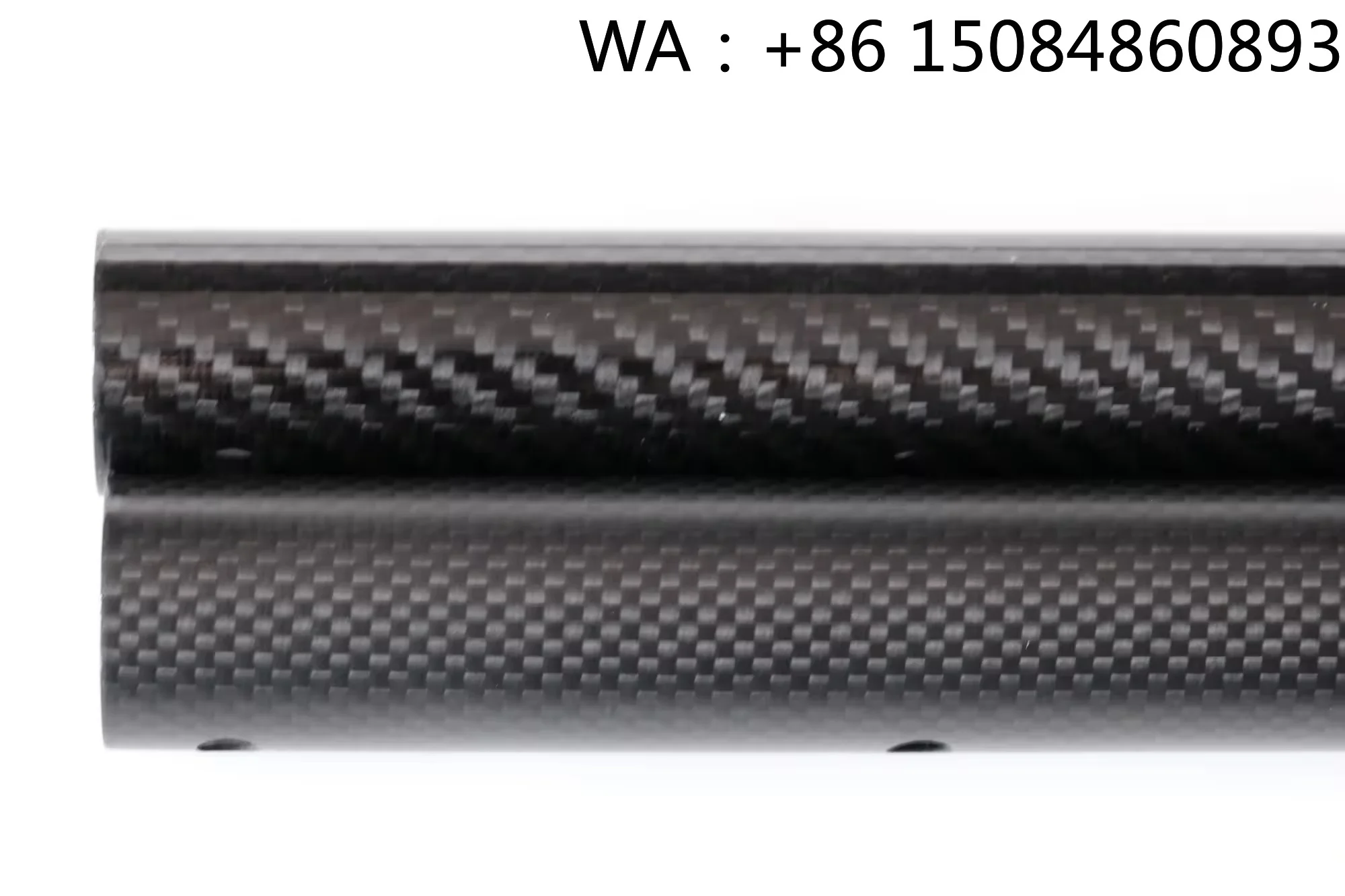 3K Twill Matte Carbon Fiber Buis, Lichtgewicht Hoge Sterkte, Op Maat Gemaakte Ronde Buis voor Model- en Sporttoepassingen