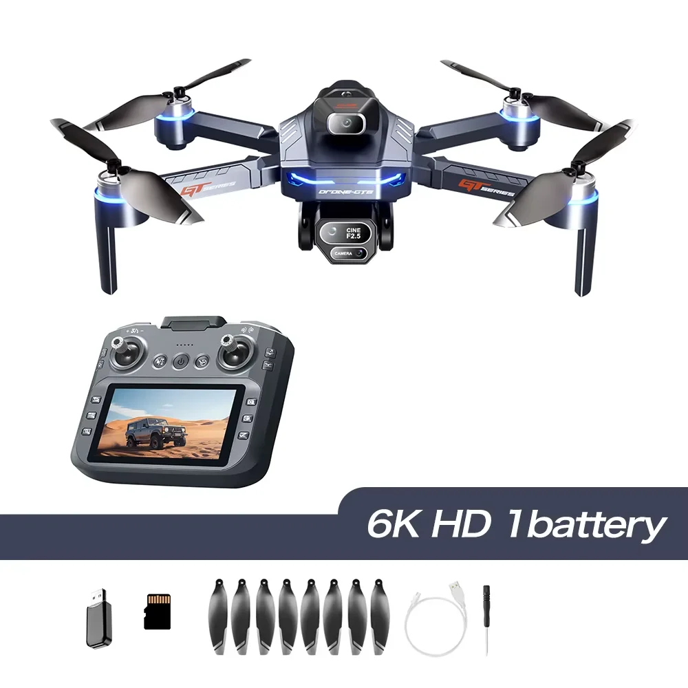 New GT8 RC Drone With 1080P Wide Angle 8K HD Professinal Cameras Foldable Helicopters 5G WIFI FPV Obstacle Avoidance Quadcopters image 3
