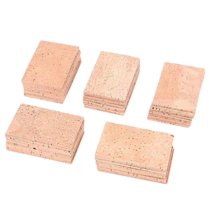 50Pcs Saxophone Neck Cork Sheet 2Mm Soprano Tenor Alto Saxophone Clarinet Joint Natural Neck Cork Sheet Natural Kit