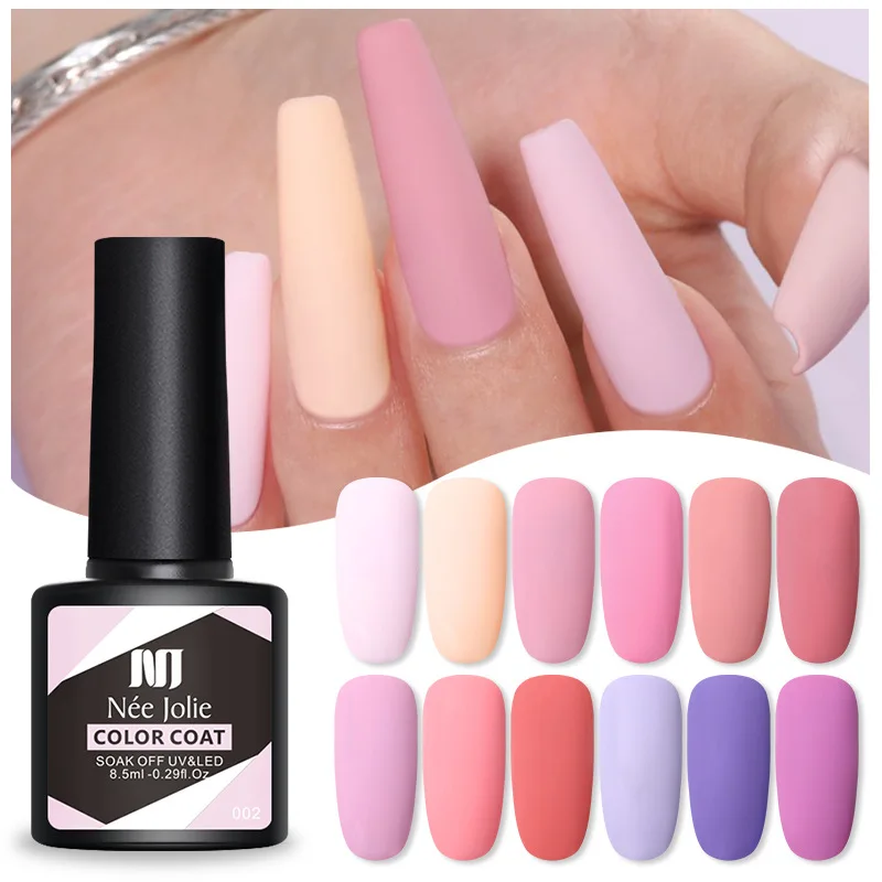 8.5ml gel unha polonês para unhas semi permanente embeber fora gel uv led vernizes base superior fosco casaco diy unha arte gel polonês 1pcs