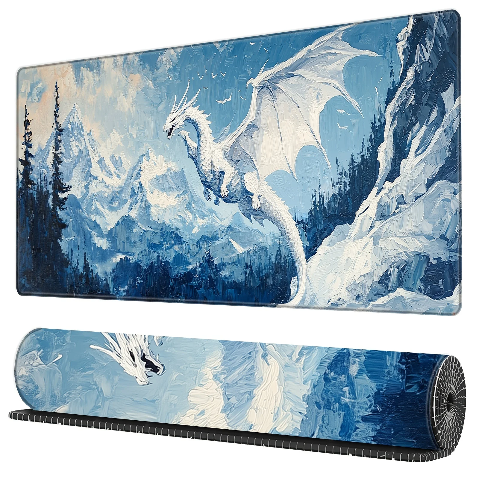 

The anti-slip rubber of the White Dragon mouse pad is suitable for office use as a high-definition printing computer accessory