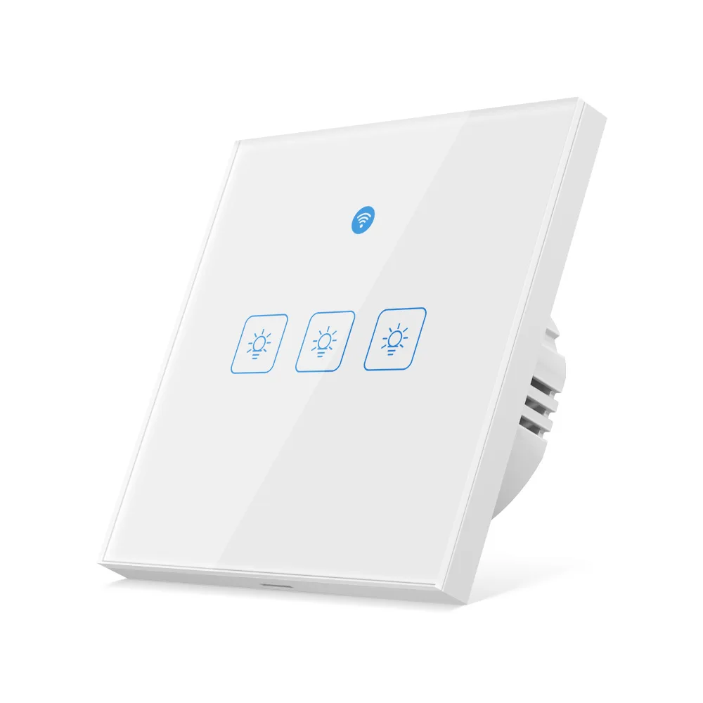 Ewelink WiFi المنزل الذكي الموقت التبديل لوحة زجاجية الرادار مراقبة عن بعد اليكسا التحكم الصوتي الذكية الجدار اللمس التبديل