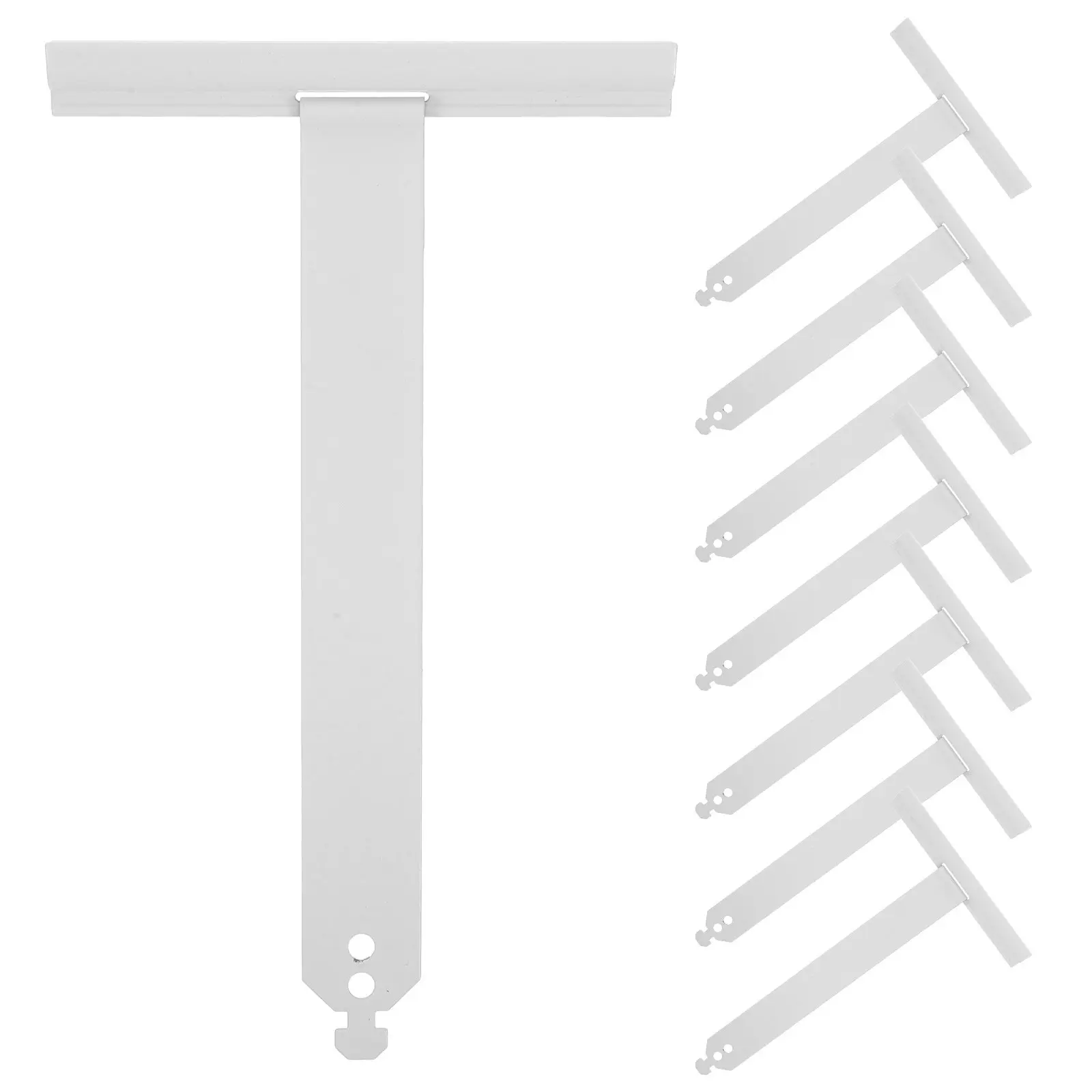 8Pcs Stainless Steel Roller Shutter Spring Hanger White Coated Slat Connector Replacement Parts Window Security Shutter Repair