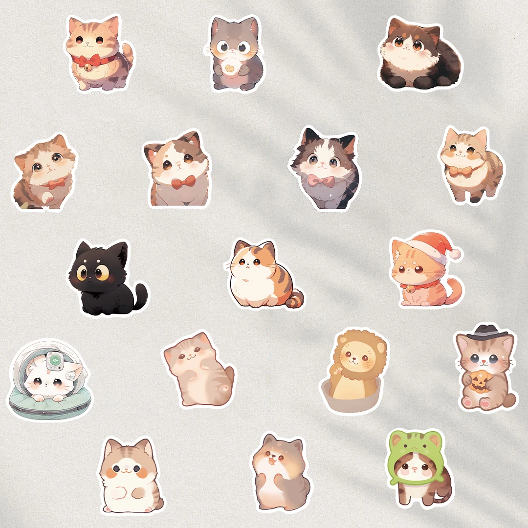 50/100 Stück Runde Katzenaugen-Aufkleber für Handy, Scrapbook, Wasserfest, für Laptops, DIY, Gepäck, Motorrad, Transparente Notizbuch-Sticker