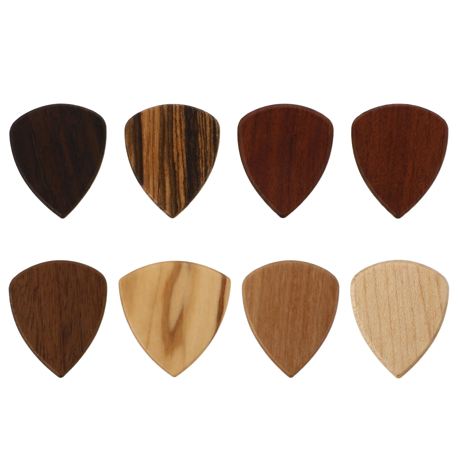 

8 Pcs Wooden Pick Fingertip Picks Instruments Accessories Guitar Practice Tools Electric Practical Bass Music Playing