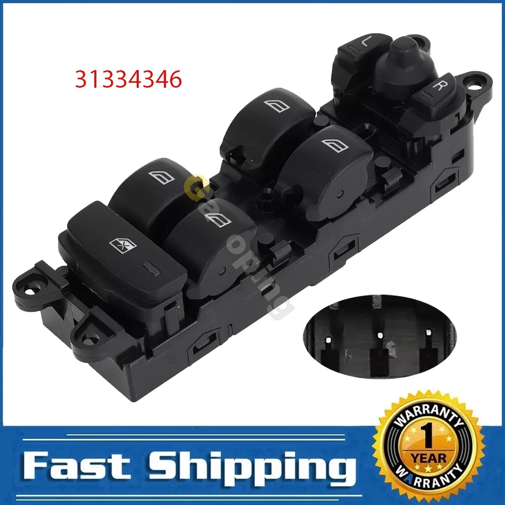 

For Volvo S60 V60 XC60 Electric Power Master Window Lifter Switch Control Regulator Button 31334346 31453266 Car Accessories