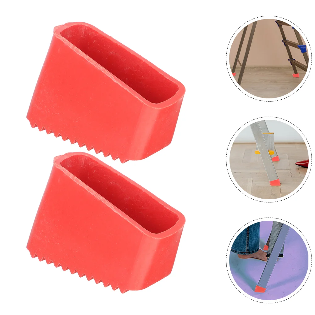 

2pcs Rubber Ladder Feet Covers Replacement Ladder Foot Pads Ladder Feet Protectors Ladder Accessories