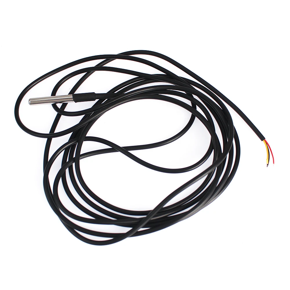 1PCS Waterproof DS18B20 thread temperature probe temperature sensor Stainless steel package 1m 2m 3m 18B20 wire arduino