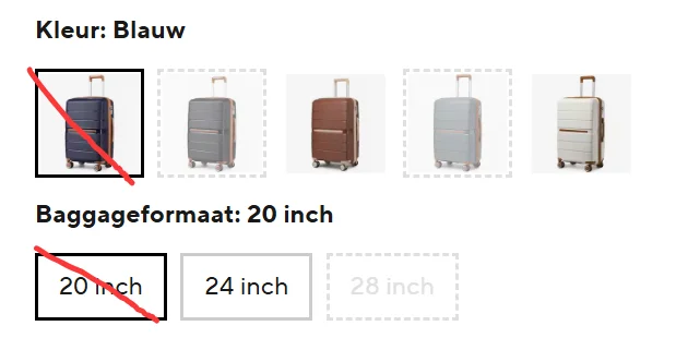 (56/66/76 cm) | British Traveller Hartschalen-Koffer mit 8 Spinnerrädern & TSA-Schloss | 100% PP | Handgepäcktauglich – Detail 1