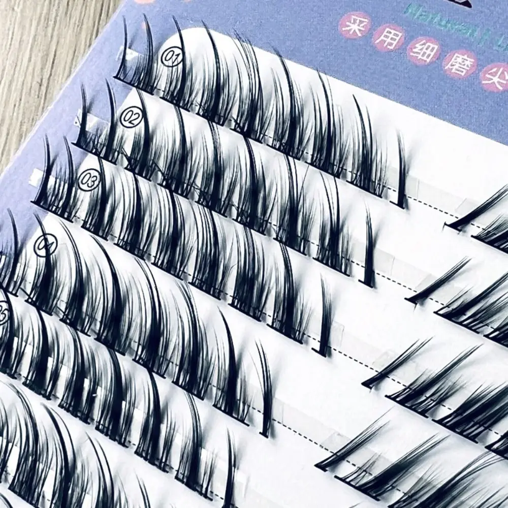 Beauty Fuffy Lashes Fox Eye False Eyelashes Dramatic Volume 3D Thick Long Eye Lashes Makeup Artificial Fiber Eye Extension Girl