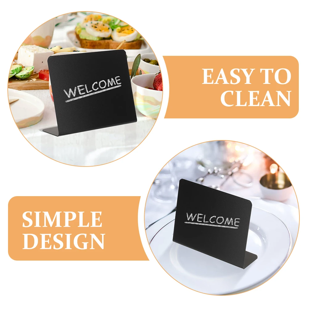 

12 Pcs Market Stall Display Price Tag Holder Decoration Mini Chalk Boards Signs