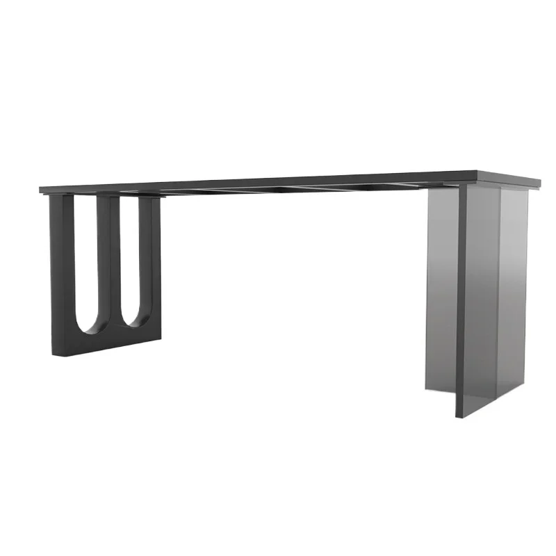 

Acrylic light luxury leg bracket rock slab tea table leg carbon steel office large plate base table foot support foot custom