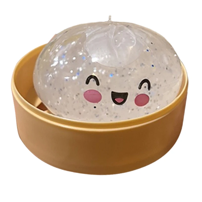Soft Steamed Buns Pinch Simulation Steamed Bread Desktop Decompression Ornaments Office Relaxation And Pressure Relief Pinch