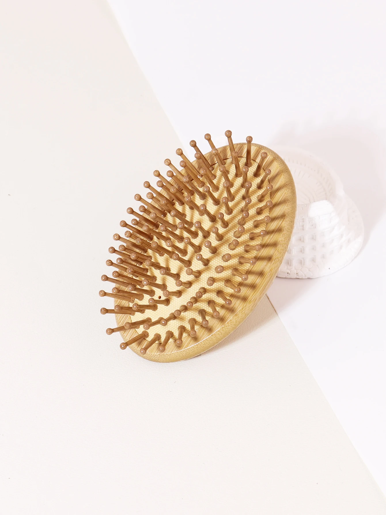 1 cepillo de bambú, cojín de aire antiestático, cepillo de masaje para la pérdida de cabello, cuidado del cabello, peine de bambú saludable, especial para pelucas de cabello real