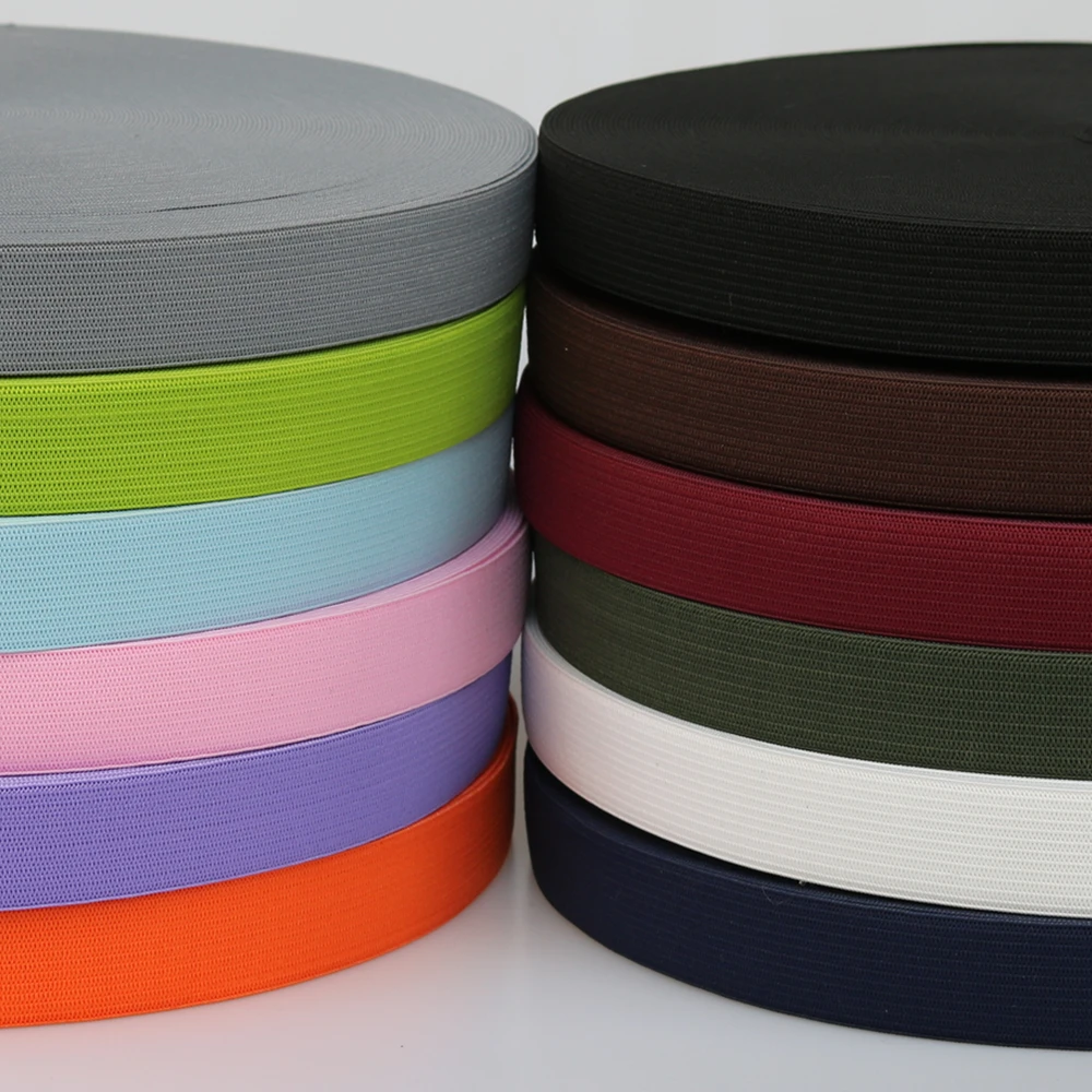 5 Yards 2CM Colored Elastic Band Ribbon