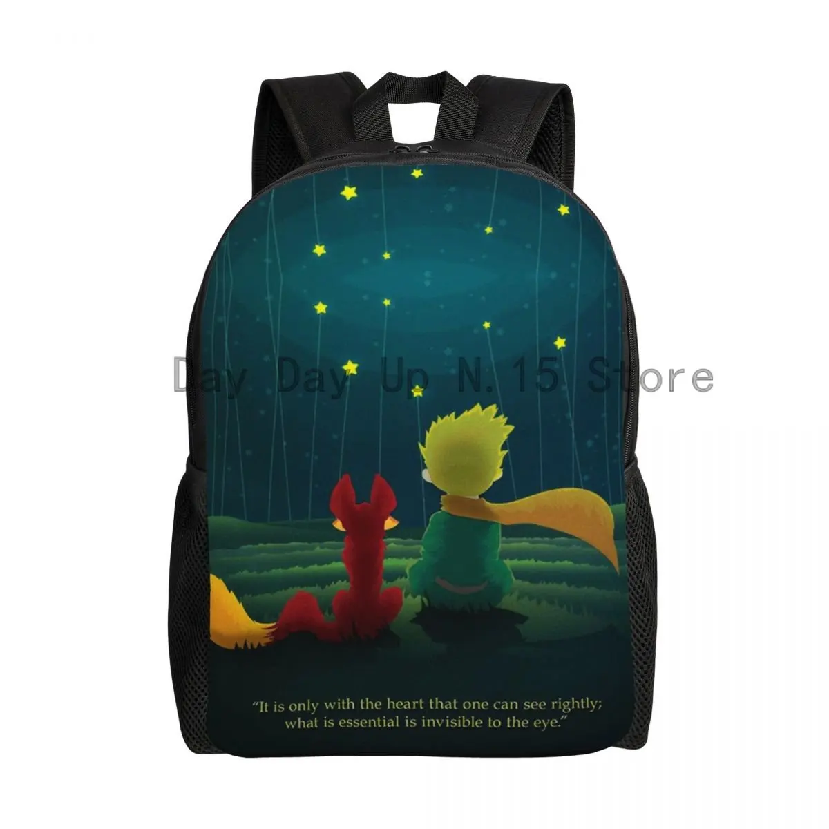 

The Little Prince Backpack for Girls Boys Le Petit Prince College School Travel Bags Men Women Bookbag Fits 15 Inch Laptop