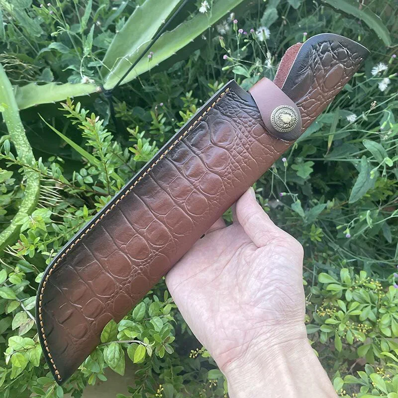 35cm fester Messer koffer Outdoor Camping Werkzeug Schutzhülle Ledersc heide Messer Zubehör Holster mit Hüftgurt Schnalle