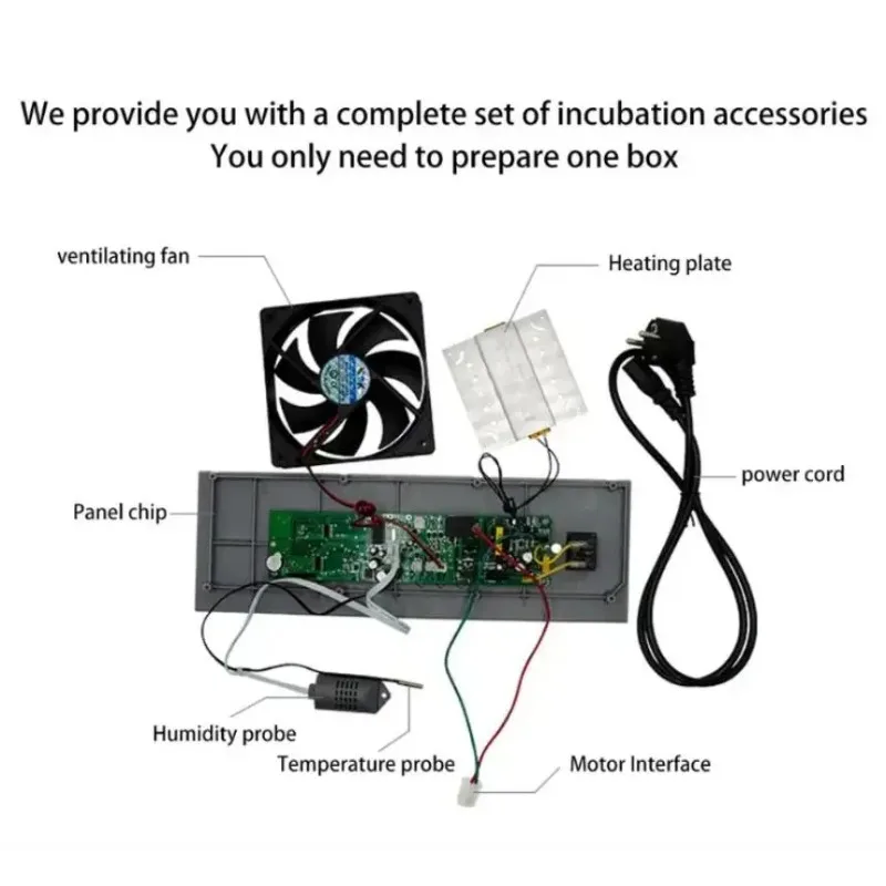 Egg Hatching Incubator DIY Incubator Mini incubateur Controller Set DIY Egg Incubator with Temperature Control Chicken HTMC-5