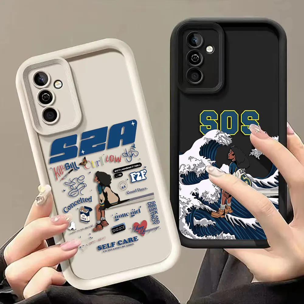 Singer SOS SZA Phone Case For Samsung Galaxy S26 S25 S24 S23 S22 S21 FE S20 ULTRA PLUS TPU DIY Case Funda Shell Capa Cover