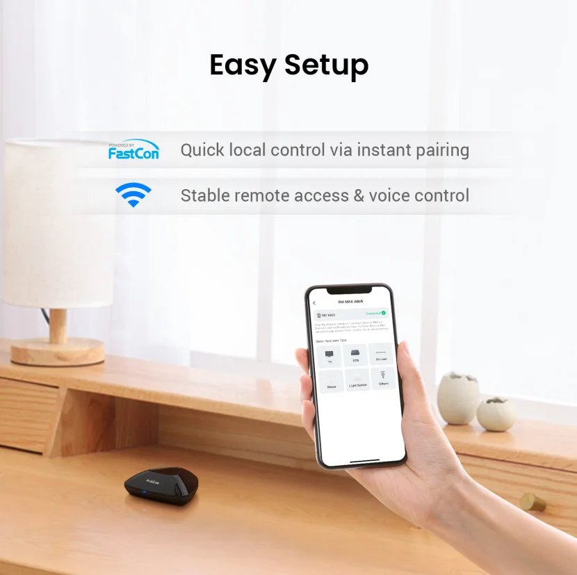 Broadlink RM MAX+ Temperature Humidity Sensor IR RF WiFi UNIVERSAL REMOTE TV AC Smart Home Automation with Alexa Google