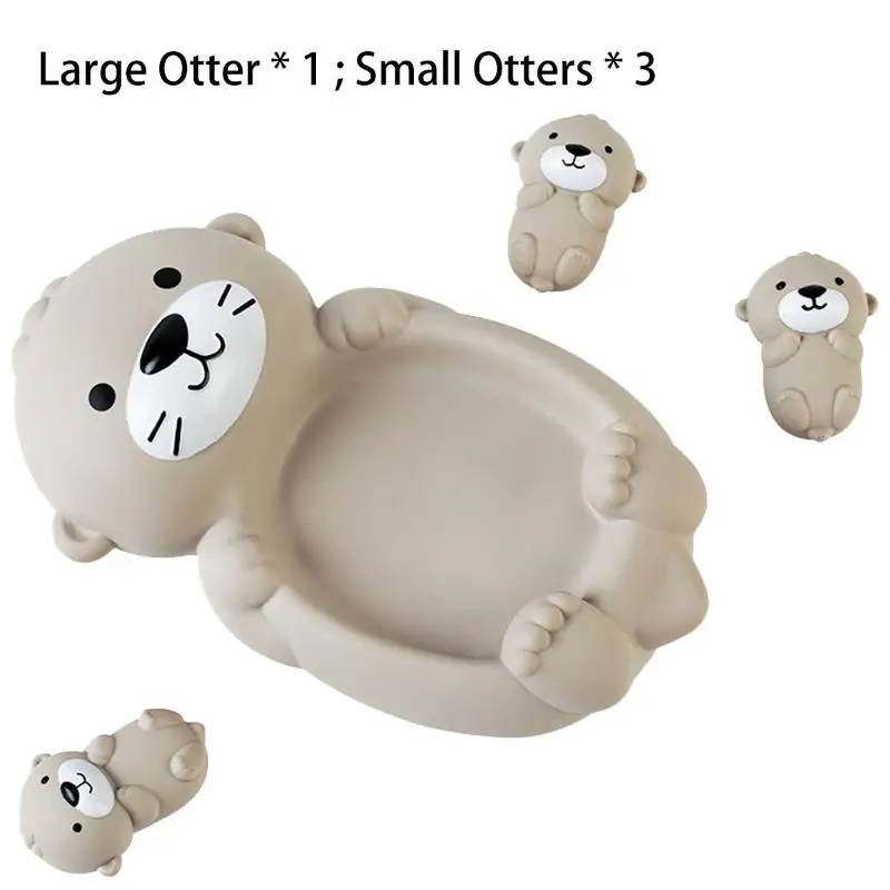 1 مجموعة لطيف الطفل الأم الحيوان ختم حوض لعبة العائمة التفاعلية المياه اللعب كابيبارا الحيوان للاستحمام بركة الشاطئ حوض الاستحمام اللعب #5