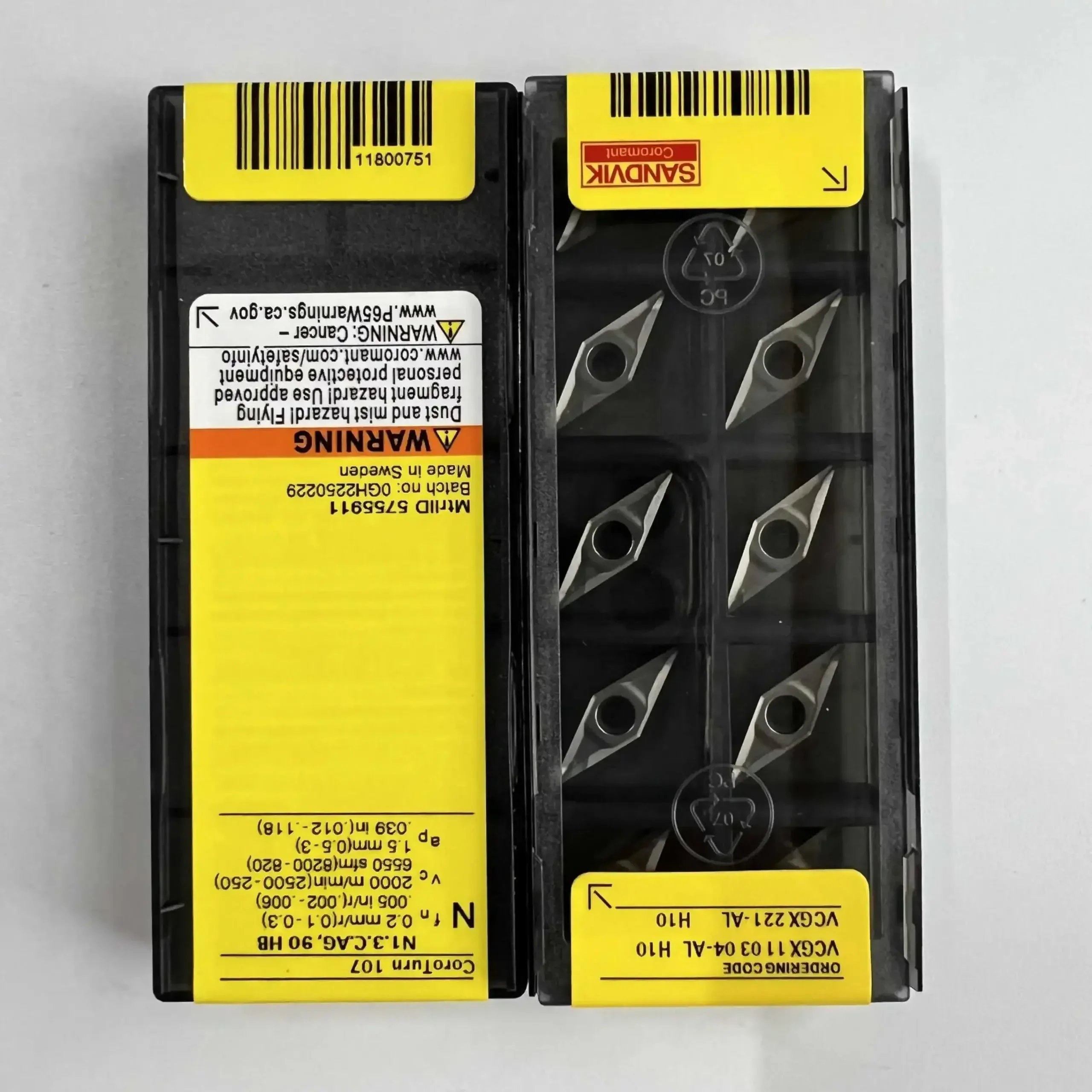 VCGX 110304 -AL H10 /Lâmina de liga 10 PCS