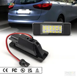 2pcs For Nissan X-Trail T30 T31 Qashqai J10 J11 Primera P12 Pathfinder R51 Juke F15 Infiniti Q50 LED Car Number Plate Light Lamp