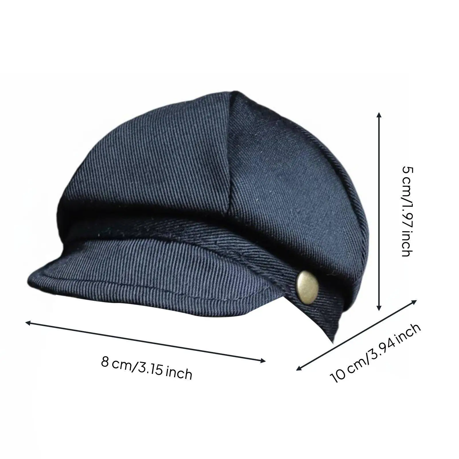 Doll Hat Unisex Newsboy Cap Textile Accessory for 1 6 Scale Doll Clothes and Miniature Fashion