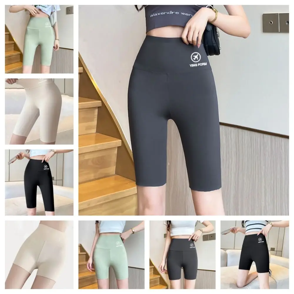 Pantaloncini da yoga attillati per il sollevamento dell'anca Pantaloncini da motociclista elastici traspiranti per il controllo della pancia Leggings da donna Body Shaper Shapewear Abbigliamento attivo