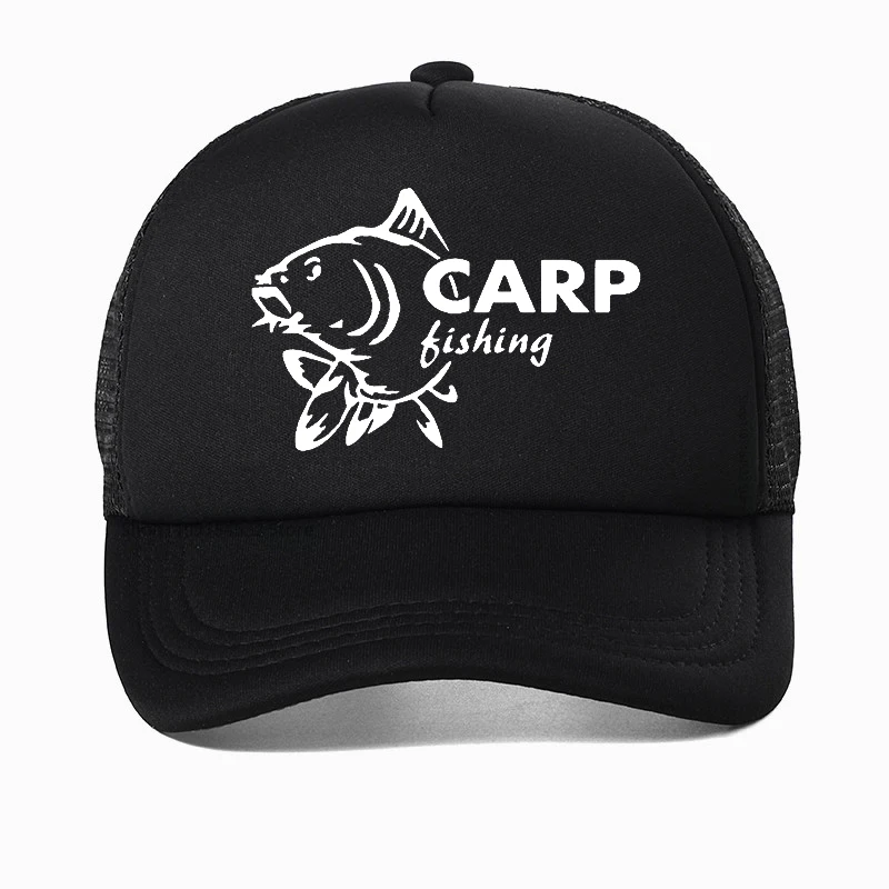 Funny fishing sports hat men summer outdoors carp fishing Baseball Cap Adjustable Mesh Breathable Snapback hats hunting fishing