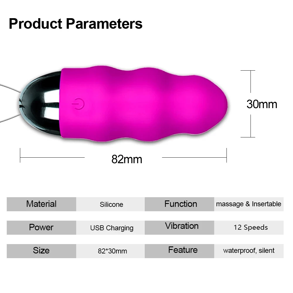 10 Speed Female Vibrator Wireless Remote Control Waterproof Silent Vibrating Egg USB Rechargeable Adult Toys