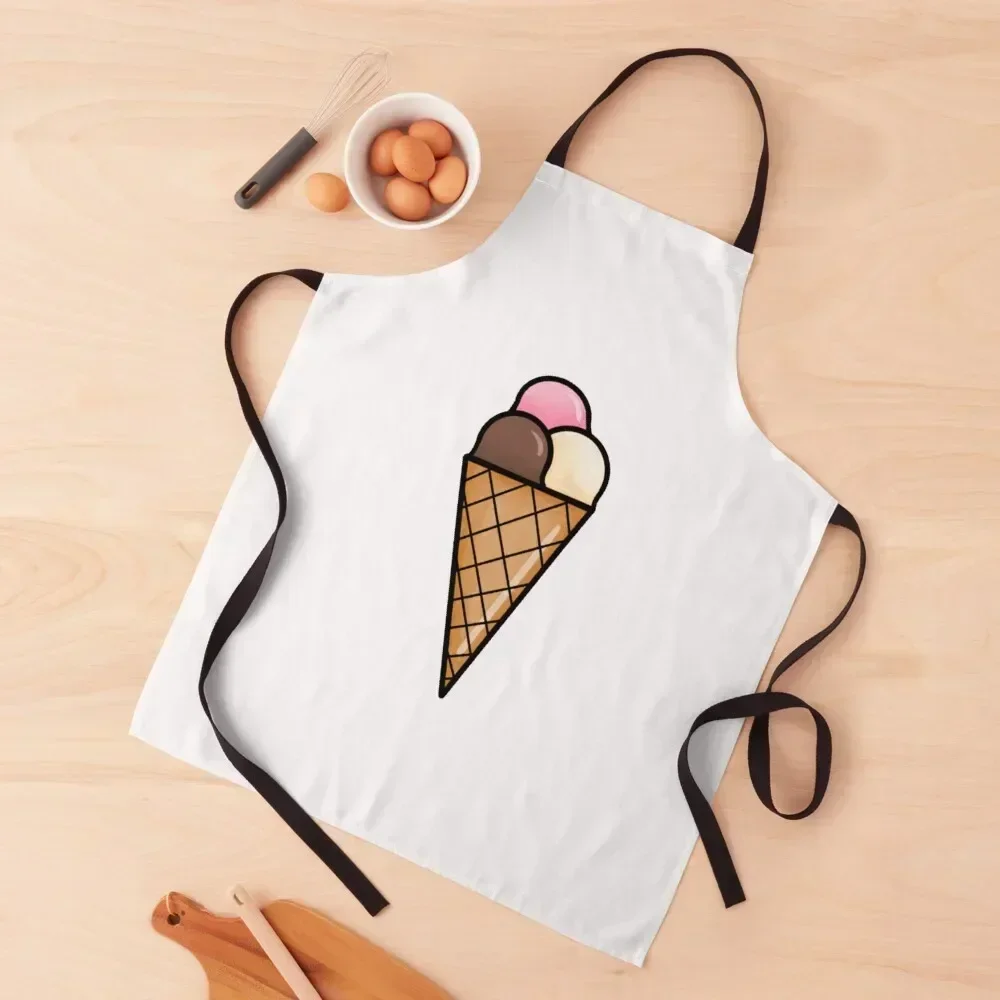 

ice cream cone Apron Women Kitchen for women with pocket Waiter Uniforms carpenter Apron