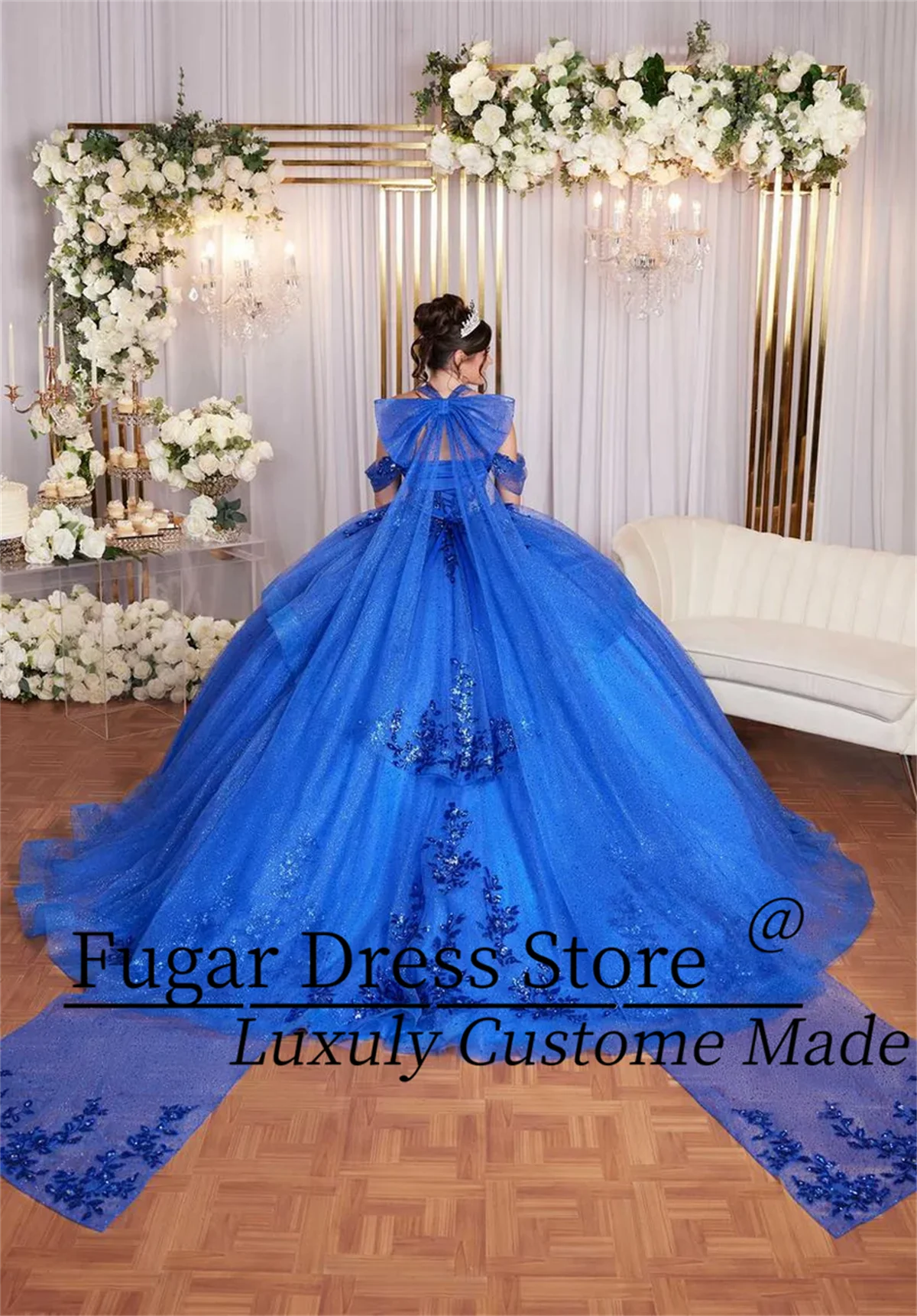 Customized Unique Gown Quinceanera Dresse Transparent side cut stylized layered skirt Sweetheart collar Party vestidos de fiesta