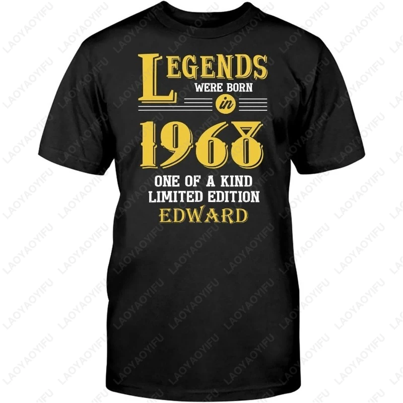 الاحتفال بعيد ميلاد سعيد الرجال النساء مشروط التي شيرت أساطير ولدت في 1970 سنة الرسم المفضل نمط جديد محب تيز الهدايا #2