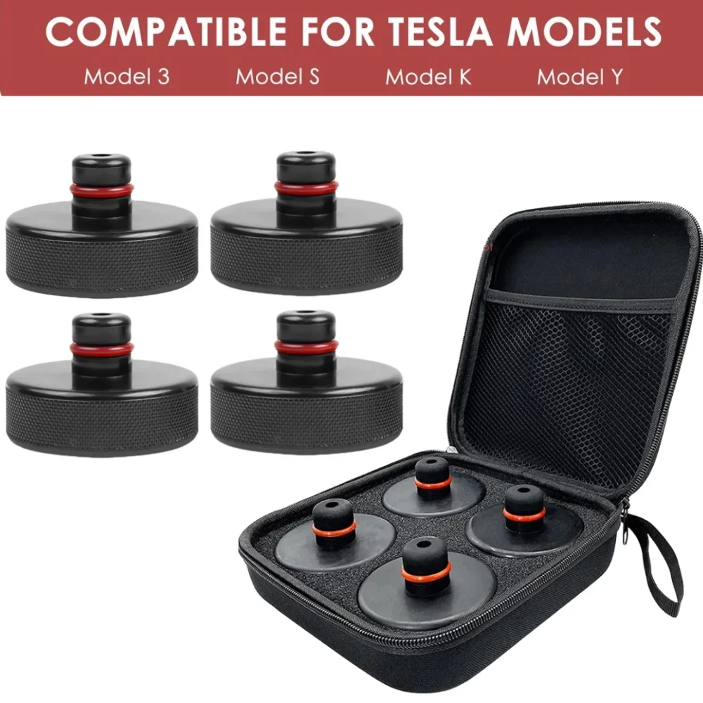 For Tesla Model 3 Rubber Jack Lift Pad Point Adapter for Tesla Model Y Model S Model K Car Jacks Mat Anti-slip Car Jack Pad ﻿