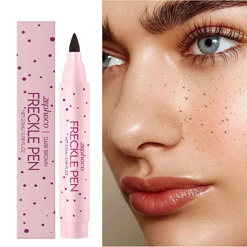 Dark brown Face Fake Freckles Pen Natural simulation freckle pen color color waterproof easy color freckle dot pen