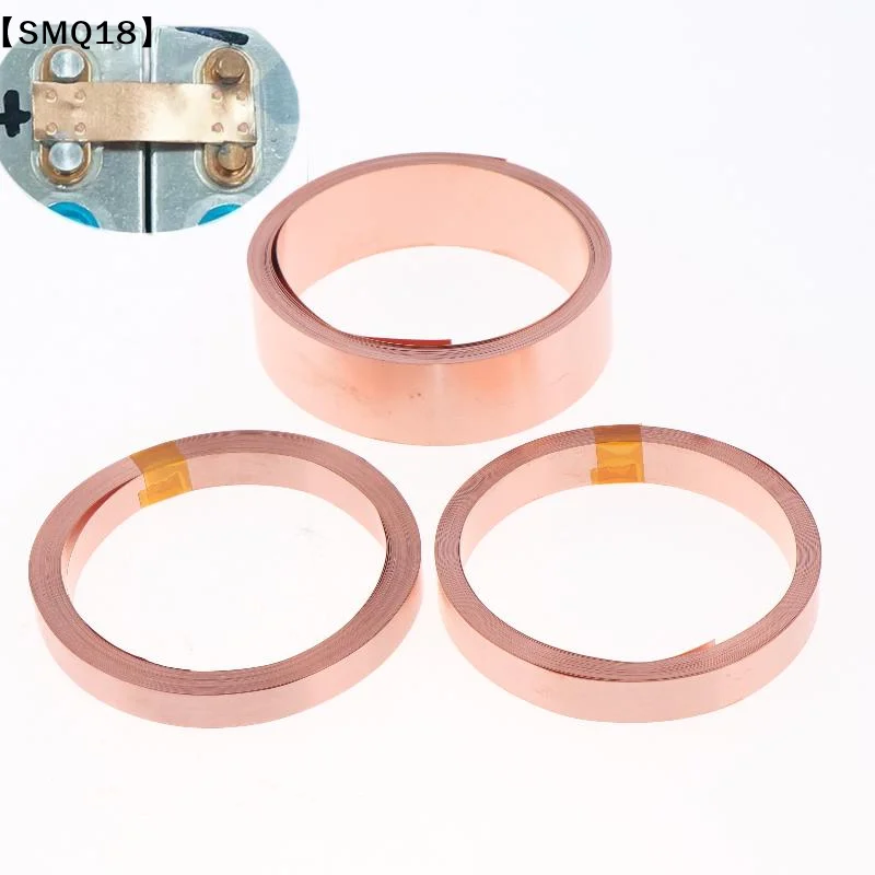 18650 21700 Battery Connector Strip T2 Pure Copper 5/10M per Roll Good Conductivity for DIY Battery Pack Making
