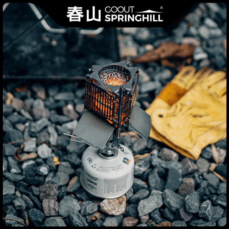 chauffe-echarpe-de-camping-portable-goout-springhill-mini-en-acier-inoxydable-resistant-a-l'usure-pour-table