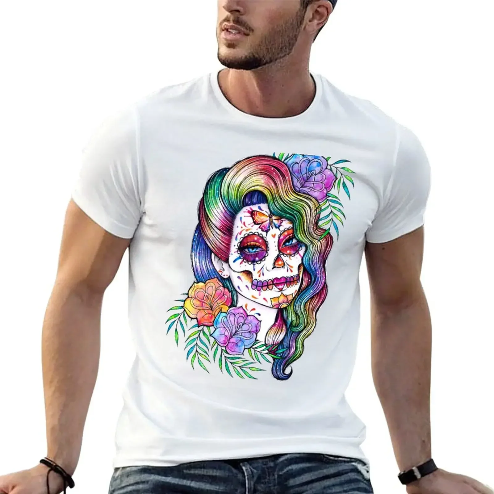 

Daydreamer | Sugar Skull Girl T-Shirt cute clothes plus size tops anime luxury clothes men