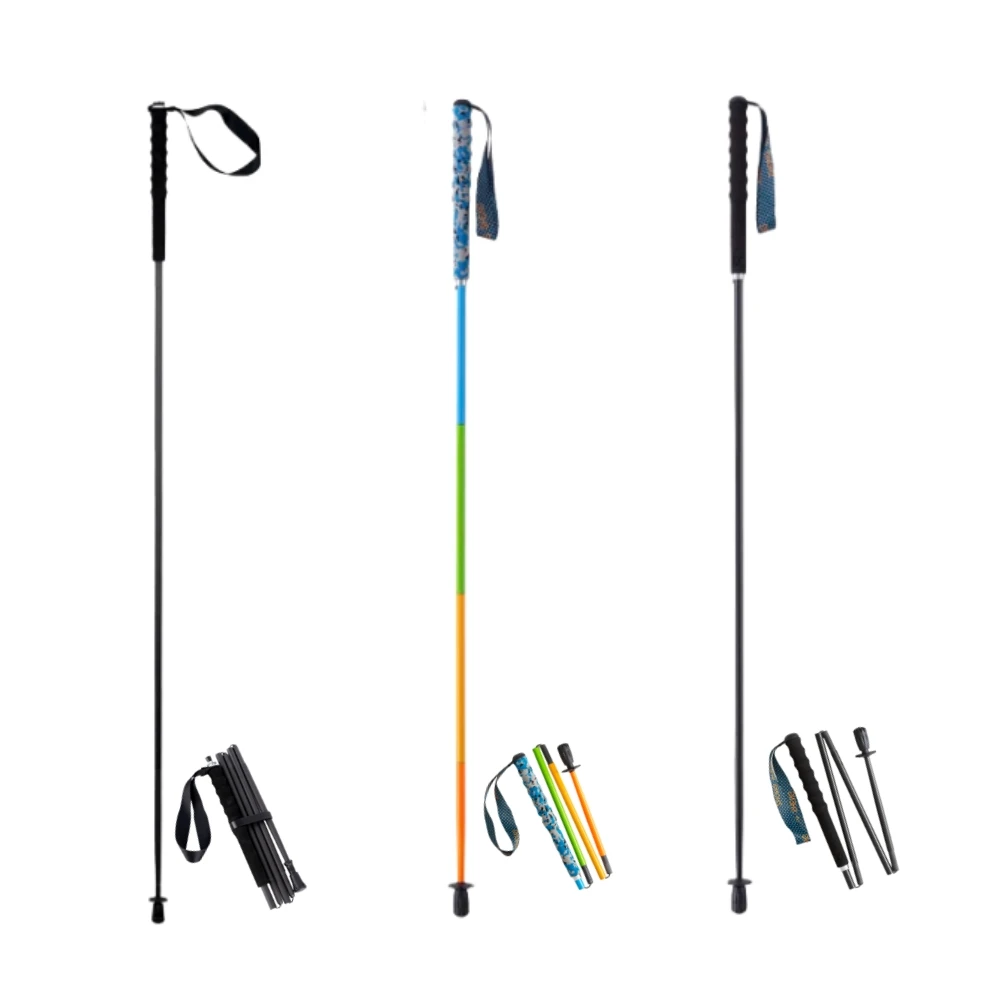 

Ultra Light Weight Trekking Poles Foldable Hiking Sticks Carbon Fiber Hiking Poles Walking Sticks Trekking Stick