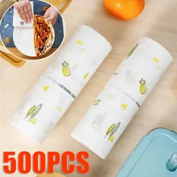 Reusable Cleaning Cloths Household Kitchen Disposable Rags Non-woven Dish Rag Wash Paper Towels Non-stick Oil Dishcloths Wipes