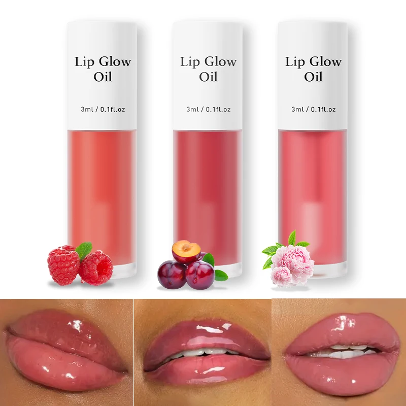 3色の保湿グリッターリップグレイズ - 魅惑的なピンクのリップグロス、女の子へのギフトに最適なリキッドリップスティック