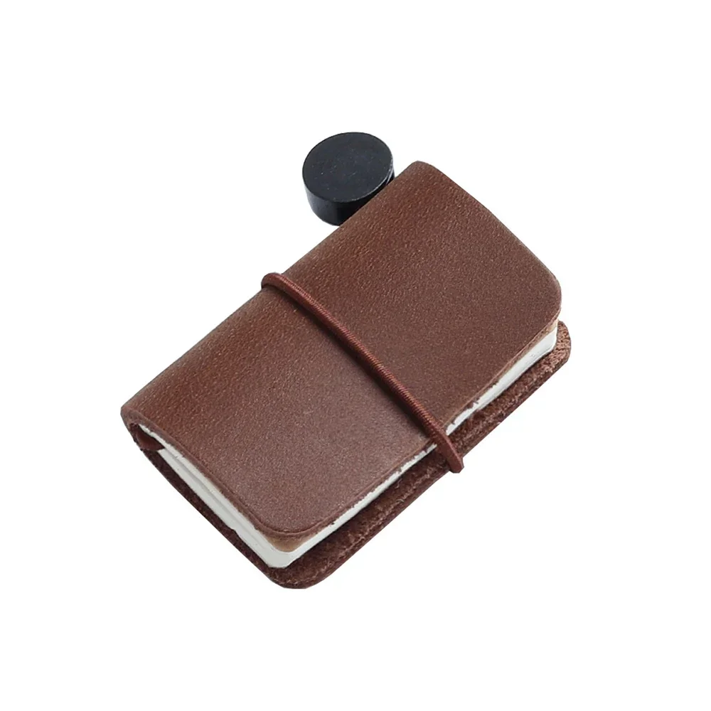 Mini Vintage Notebook Handmade Leather Notepad Portable Travel Diary Journal Planner Schedule Organizer Kawaii Stationery Office