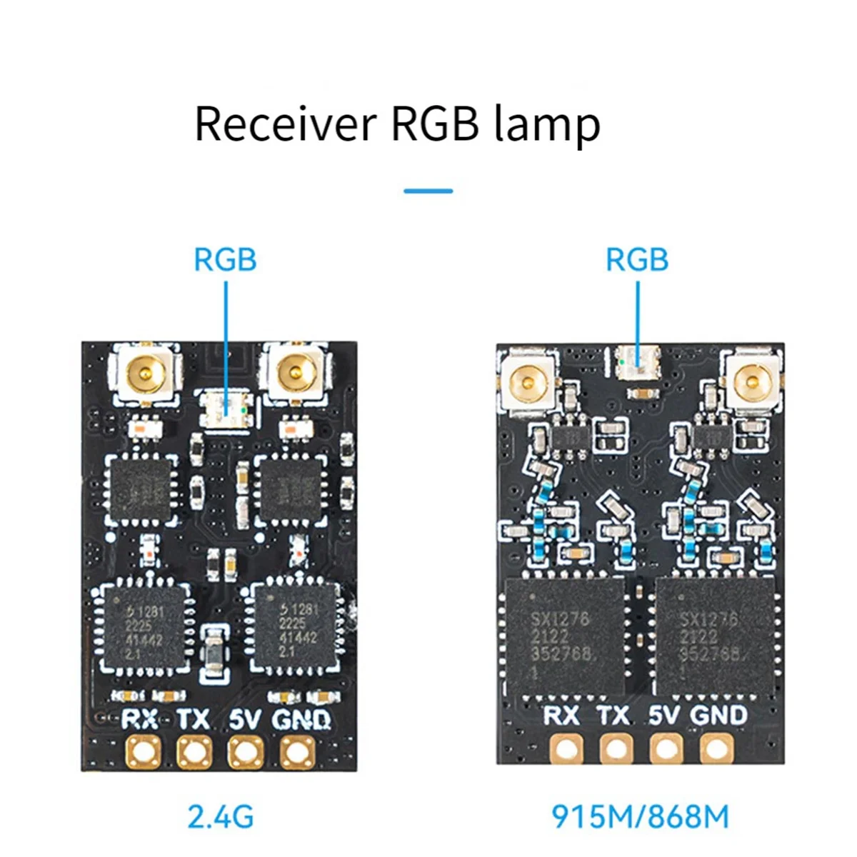 A16Z SuperD ELRS 2.4G Diversity Receiver ExprssLRS RX 2T Antennas TCXO for RC FPV Long Range/Freestyle Drone