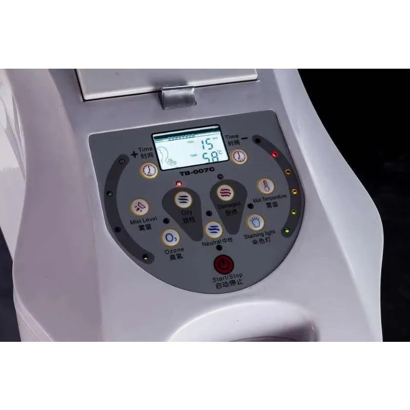 Wall-Mounted Plastic and Metal Hair Therapy Machine Oil Mist Hair Steamer for Salon 1-Year Warranty