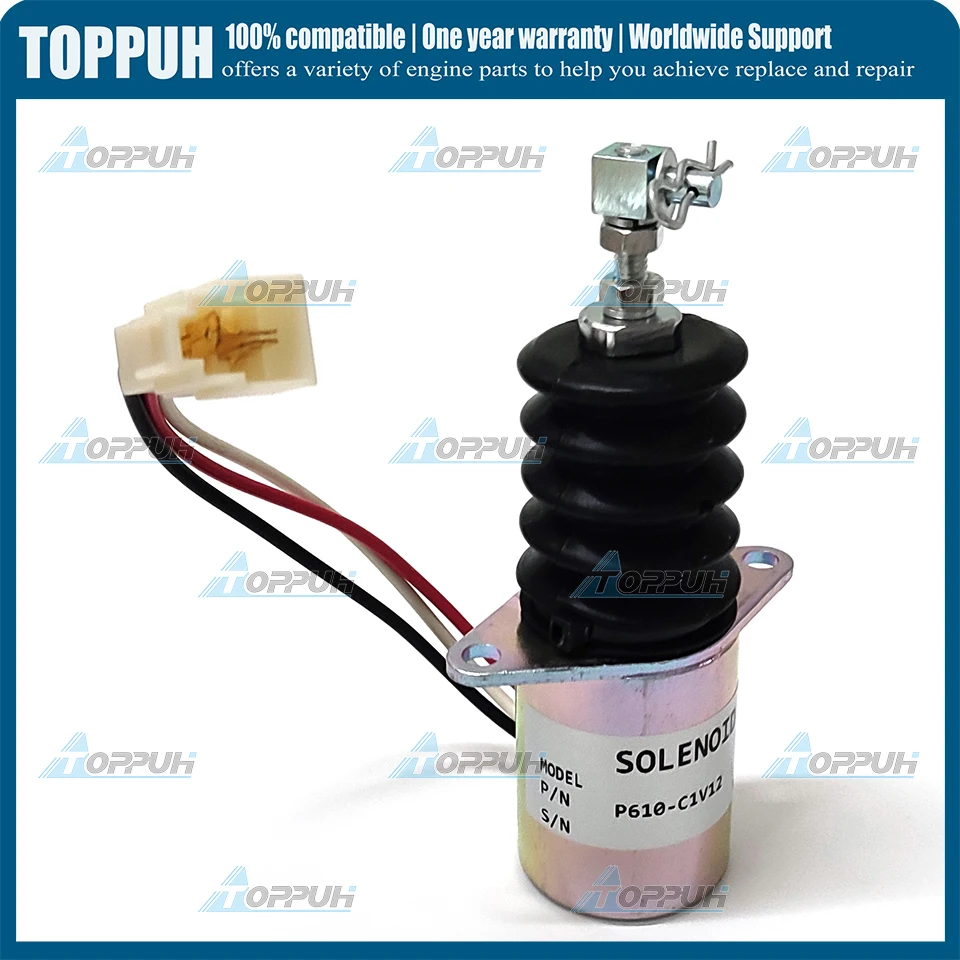 

New 1pc For Trometta 12V Fuel Shutoff Stop Solenoid Valve P610-C1V12