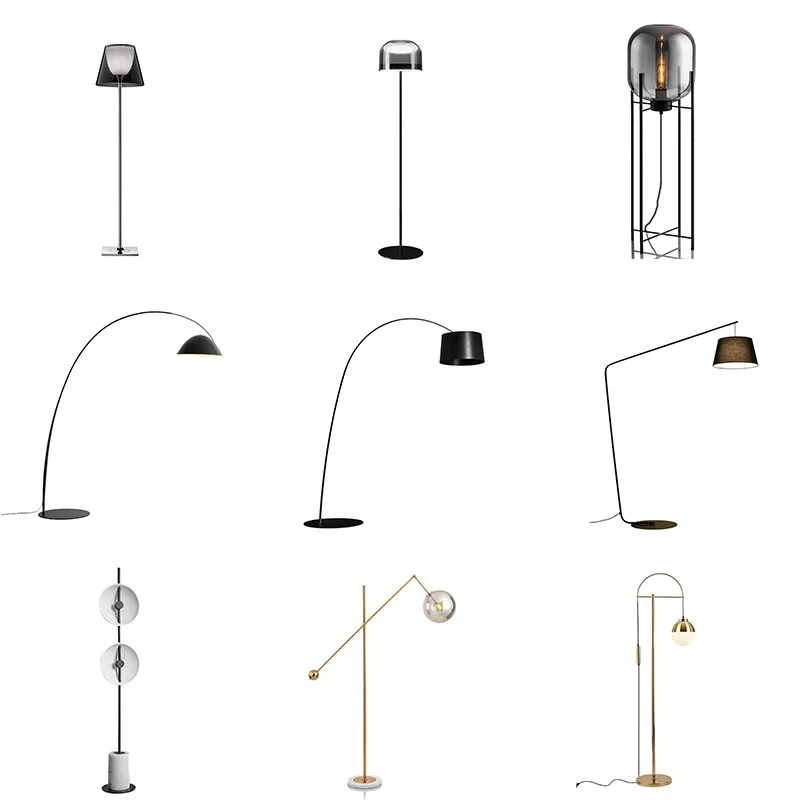 Retro vento silencioso simples lâmpada de assoalho nordic decoração atmosfera sala estar medieval quarto estudo designer modelo quarto