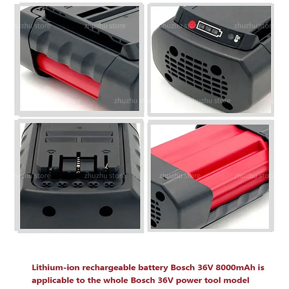 36V Battery for Bosch BAT810 BAT840 6.0AH Rechargeable Lithium-Ion Replacement Tools Batteries D-70771 BAT836 BAT818 2607336003