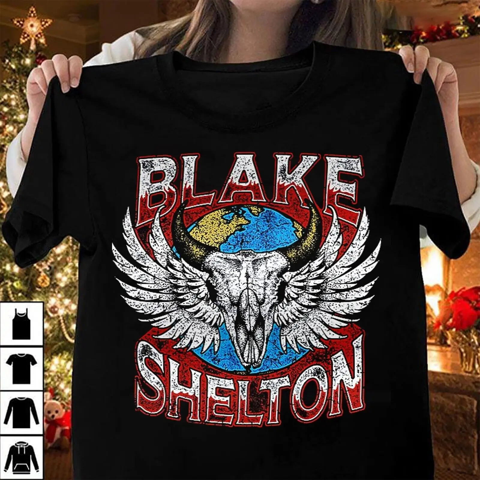 Rare Blake Shelton Logo Shirt Gift Family Men S-235XL Shirt B165