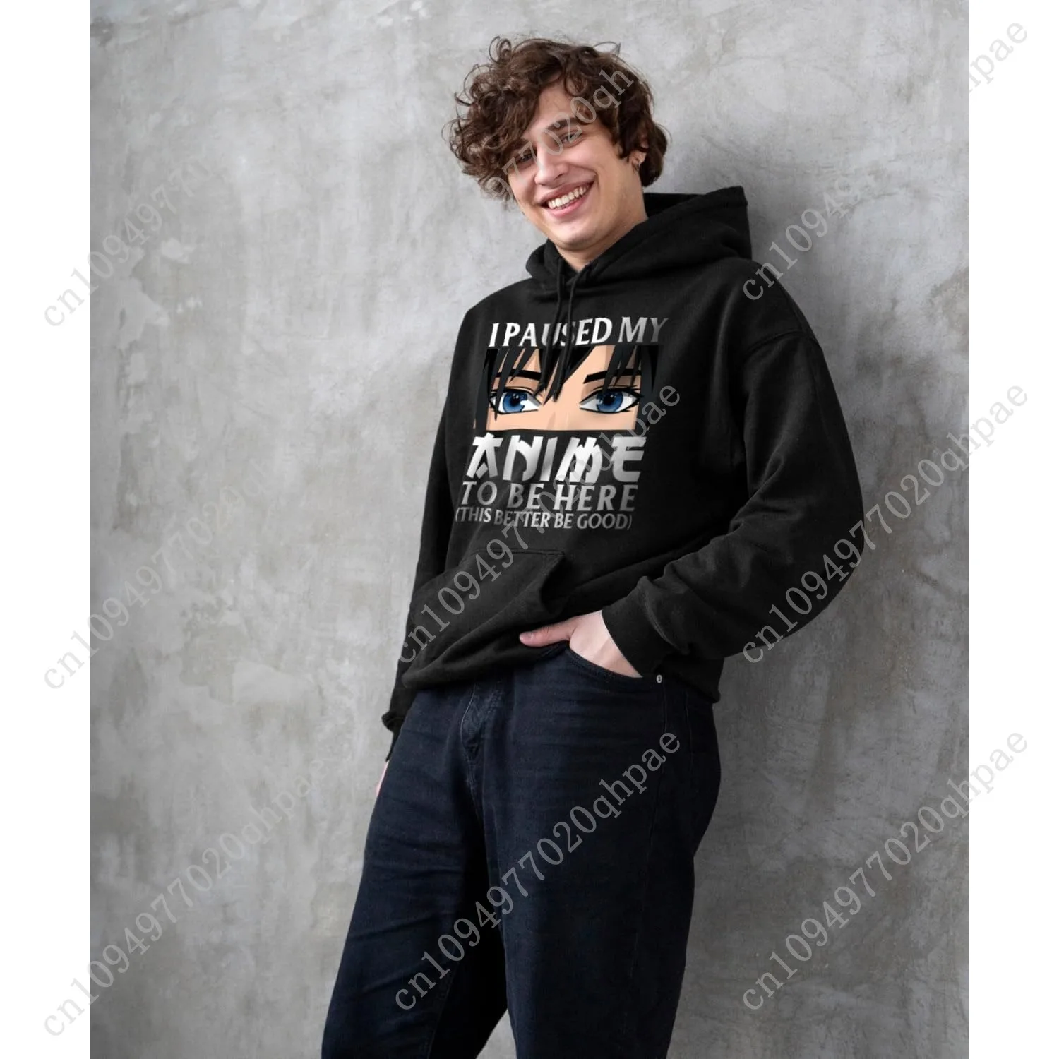 Felpa con cappuccio anime per uomo Felpa casual classica a maniche lunghe per ragazzi adolescenti